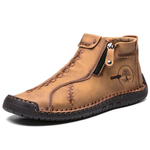 Bottes en PU zippées pour homme pour un enfilage facile