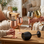 Pahar de vin din oțel izolat care menține băuturile reci