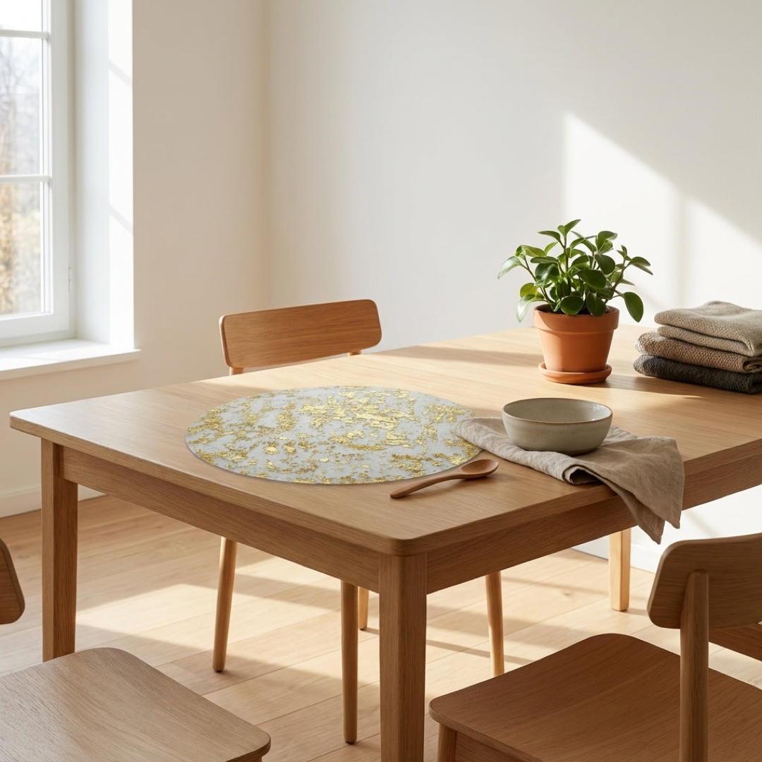 Glanzende Folie Placemat voor Moeiteloze Schoonmaak
