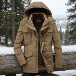 Fleecegefütterter Parka für tägliche Winterwärme  