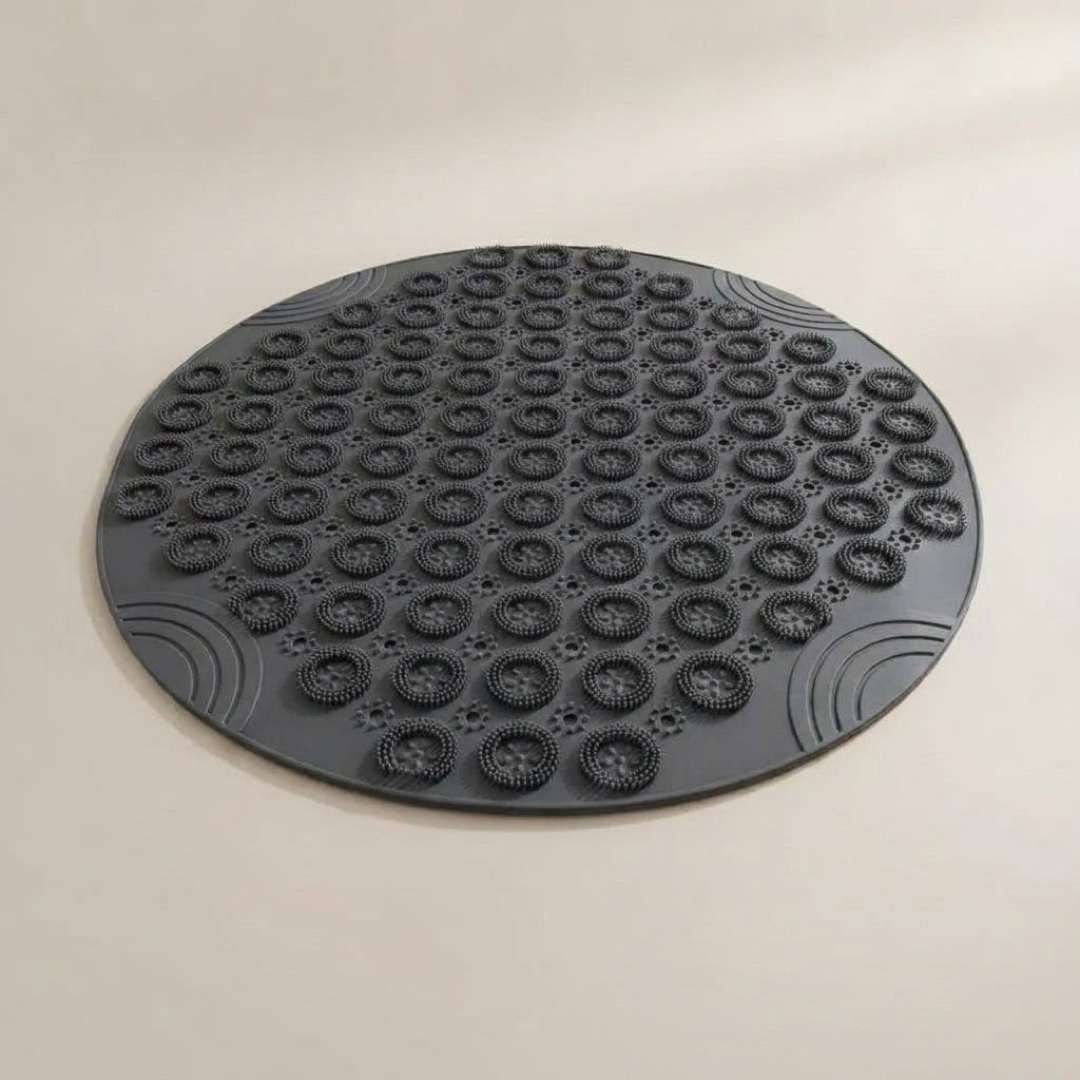 Ronde antislip badmat met zuignappen