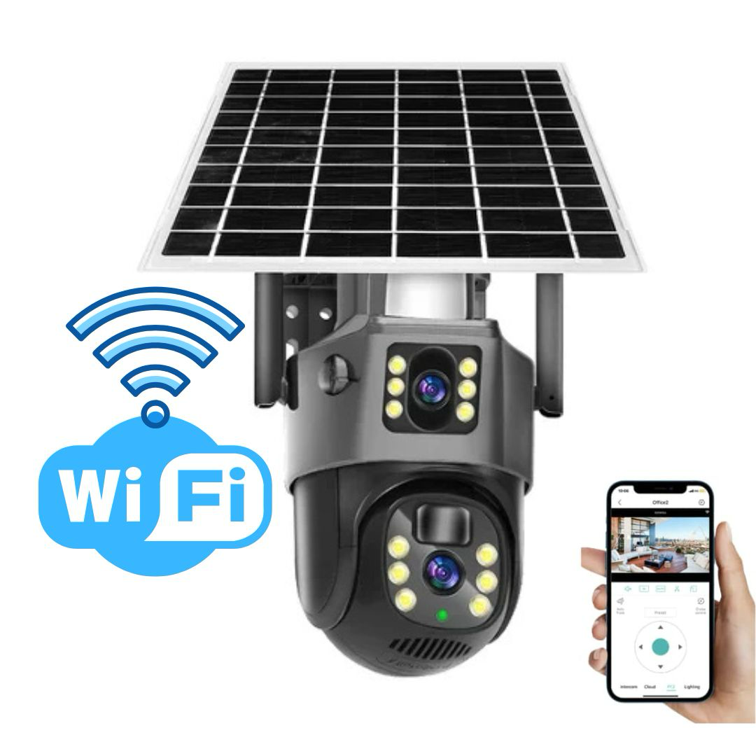 Caméra de sécurité solaire pour une surveillance extérieure intelligente