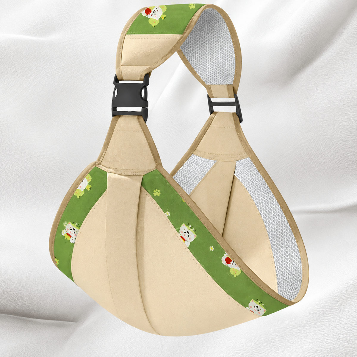 Katoenen baby draagdoek voor handsfree comfort