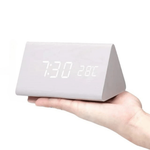Wooden LED Clock for Hands-Free Timekeeping