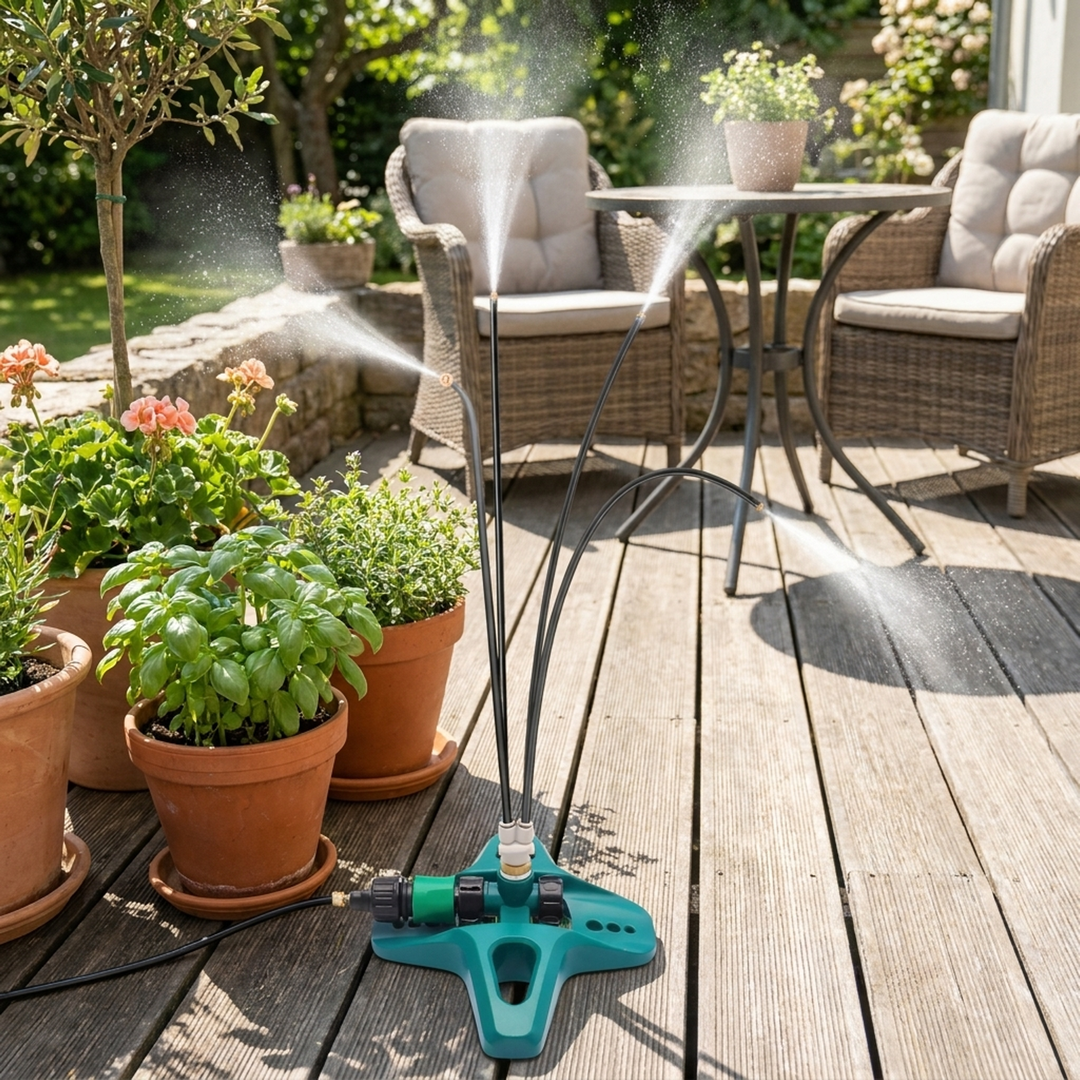 Brumisateur sculptural pour terrasse pour un confort rafraîchissant