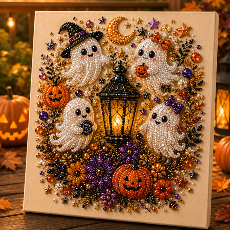 Set de artă cu mărgele, cu tematică de Halloween, pentru decorațiuni festive