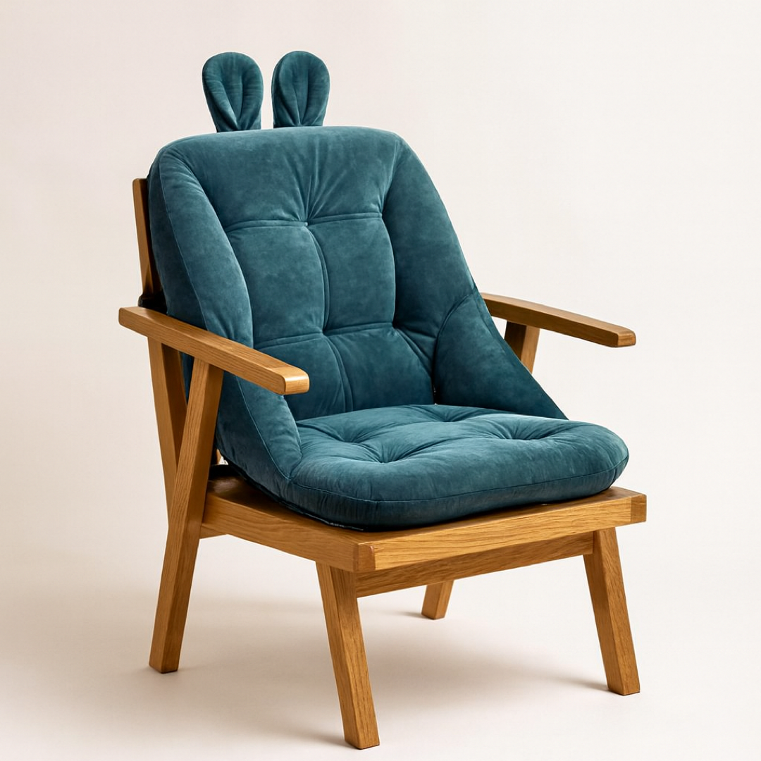 Cojín de asiento de espuma viscoelástica para comodidad en largas sesiones sentado
