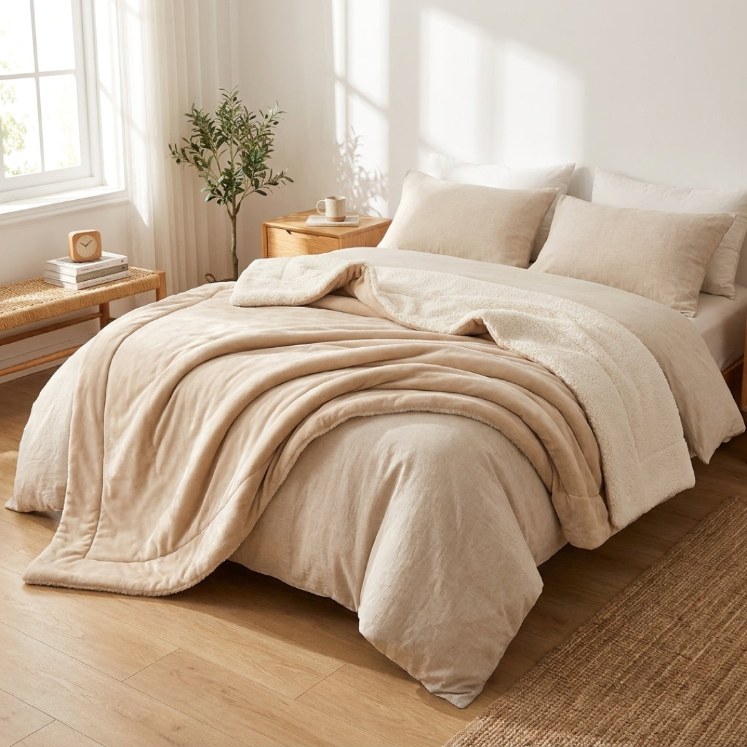 Pluche fleece deken voor blijvende warmte