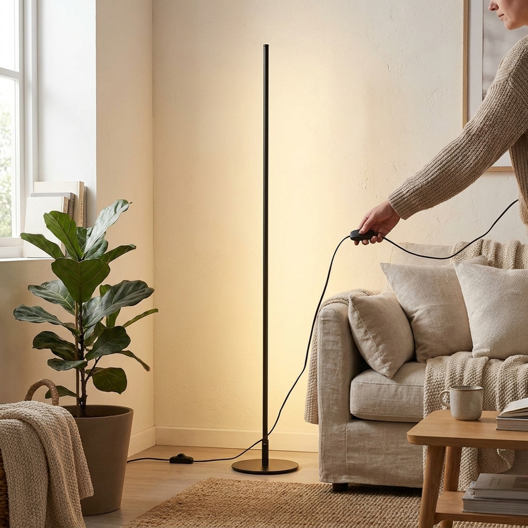 Sculpturale vloerlamp voor verstelbare sfeer