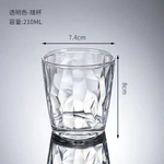 Vasos transparentes cristalinos para sorbos sin preocupaciones