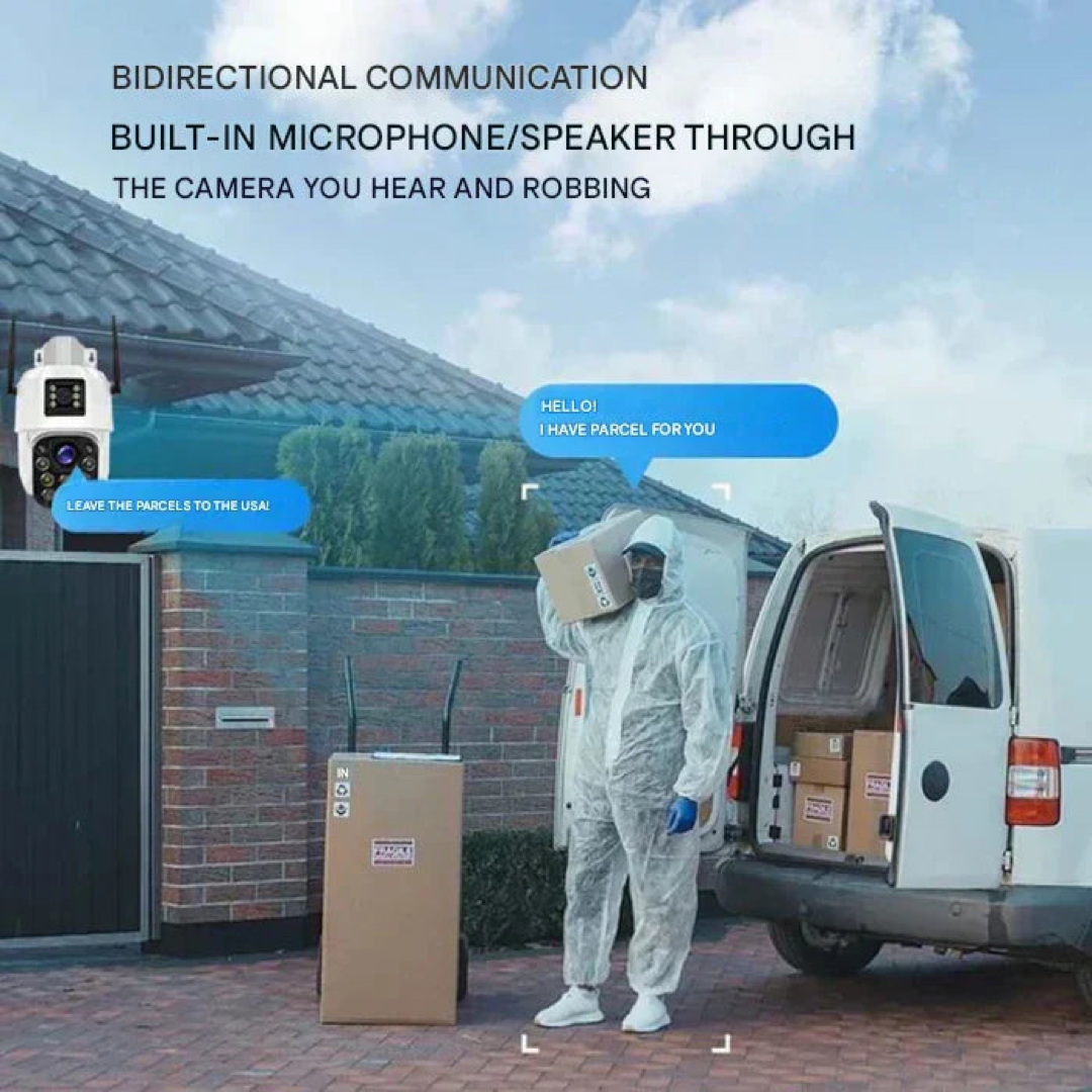 Caméra de sécurité solaire pour une surveillance extérieure intelligente