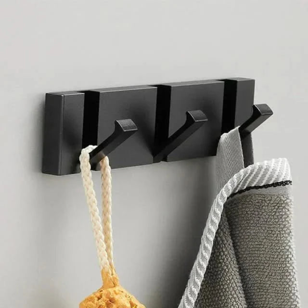Gancho de pared abatible para almacenamiento sin desorden