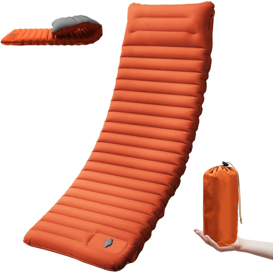 Colchoneta de campamento autoinflable para un sueño reparador