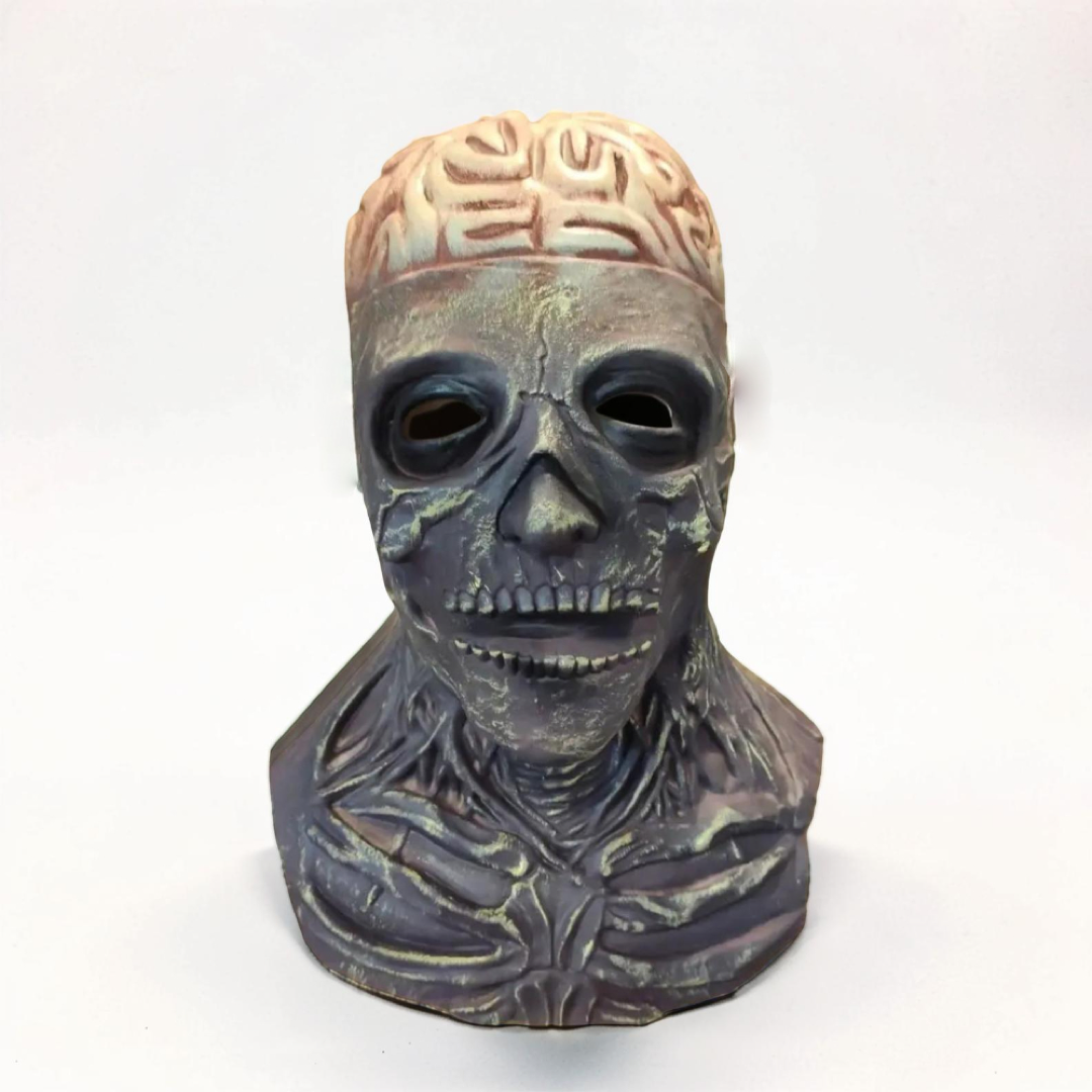 Ontblote Hersenen Schedelmasker voor directe horror