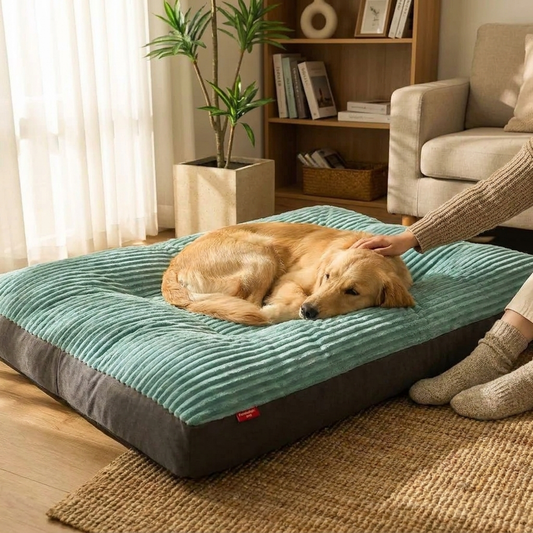 Pluche hondenbed voor een gezellige rustplek  