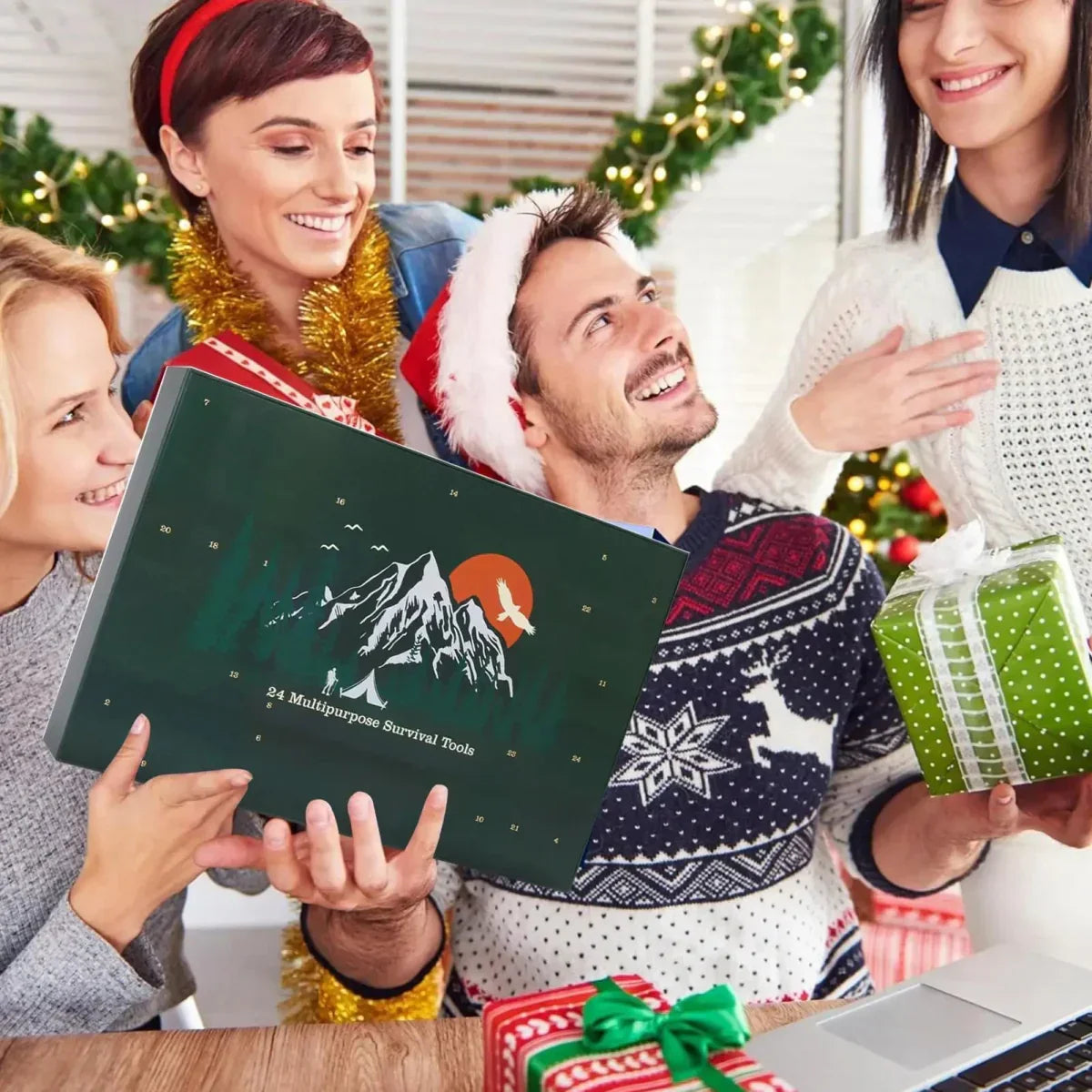 Überlebens-Adventskalender mit 24 Outdoor-Werkzeugen